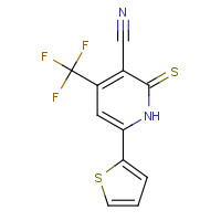 104960-50-1 2-MERCAPTO-6-THIEN-2-YL-4-(TRIFLUOROMETHYL)-PYRIDINE-3-CARBONITRILE chemical structure