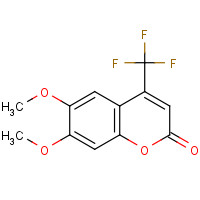 151625-32-0 6,7-DIMETHOXY-4-(TRIFLUOROMETHYL)COUMARIN chemical structure