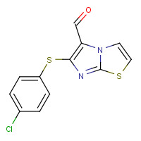 175277-53-9 6-[(4-CHLOROPHENYL)THIO]IMIDAZO[2,1-B][1,3]THIAZOLE-5-CARBALDEHYDE chemical structure