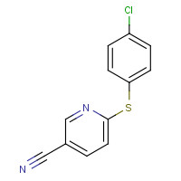 259683-22-2 6-[(4-CHLOROPHENYL)THIO]NICOTINONITRILE chemical structure