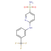 37105-07-0 6-[[3-(Trifluoromethyl)phenyl]amino]-3-pyridinesulfonamide chemical structure