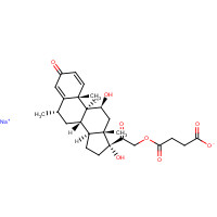 2375-03-3 6alpha-Methylprednisolone sodium succinate chemical structure