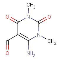 54660-80-9 6-AMINO-1,3-DIMETHYL-2,4-DIOXO-1,2,3,4-TETRAHYDROPYRIMIDINE-5-CARBALDEHYDE chemical structure
