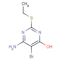 77708-90-8 6-AMINO-5-BROMO-2-(ETHYLTHIO)PYRIMIDIN-4-OL chemical structure