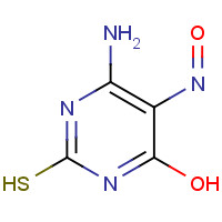 1672-48-6 4-AMINO-6-HYDROXY-2-MERCAPTO-5-NITROSOPYRIMIDINE chemical structure