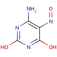 5442-24-0 4-AMINO-2,6-DIHYDROXY-5-NITROSOPYRIMIDINE chemical structure