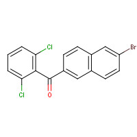 216144-77-3 6-BROMO-2-(2,6-DICHLOROBENZOYL)NAPHTHALENE chemical structure