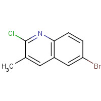 113092-96-9 6-BROMO-2-CHLORO-3-METHYLQUINOLINE chemical structure