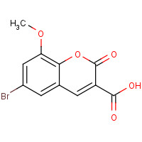 119686-34-9 6-BROMO-8-METHOXY-2-OXO-2H-CHROMENE-3-CARBOXYLIC ACID chemical structure