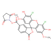 113394-23-3 6-CARBOXY-4',5'-DICHLORO-2',7'-DIMETHOXYFLUORESCEIN,SUCCINIMIDYL ESTER chemical structure