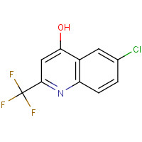18706-21-3 6-CHLORO-4-HYDROXY-2-(TRIFLUOROMETHYL)QUINOLINE chemical structure