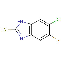 142313-30-2 6-CHLORO-5-FLUOROBENZIMIDAZOLE-2-THIOL chemical structure