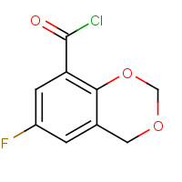 321309-29-9 6-FLUORO-1,3-BENZODIOXENE-8-CARBONYL CHLORIDE chemical structure