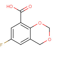 321309-28-8 6-FLUORO-4H-1,3-BENZODIOXINE-8-CARBOXYLIC ACID chemical structure
