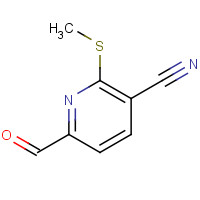175277-27-7 6-FORMYL-2-(METHYLSULFANYL)NICOTINONITRILE chemical structure
