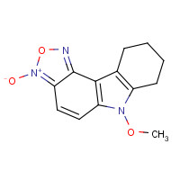 255865-30-6 6-METHOXY-7,8,9,10-TETRAHYDRO-6H-[1,2,5]OXADIAZOLO[3,4-C]CARBAZOL-3-IUM-3-OLATE chemical structure