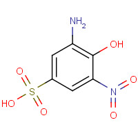 96-93-5 2-Amino-6-nitro-1-phenol-4-sulfonic acid chemical structure