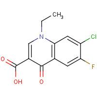 68077-26-9 1-ETHYL-7-CHLORO-6-FLUORO-1,4-DIHYDRO-4-OXOQUINOLINE-3-CARBOXYLIC ACID chemical structure