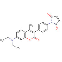 76877-33-3 7-DIETHYLAMINO-3-(4-MALEIMIDOPHENYL)-4-METHYLCOUMARIN chemical structure