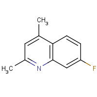 708-72-5 7-FLUORO-2,4-DIMETHYLQUINOLINE chemical structure
