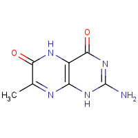 492-10-4 2-amino-1,5-dihydro-7-methylpteridine-4,6-dione chemical structure