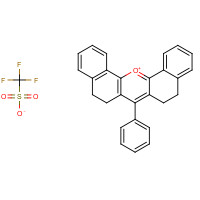 73377-38-5 7-PHENYL-5,6,8,9-TETRAHYDRODIBENZO[C,H]XANTHYLIUM TRIFLUOROMETHANESULFONATE chemical structure