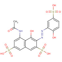 101708-53-6 1-HYDROXY-2-(2-HYDROXY-5-SULFO-PHENYLAZO)-3,6-DISULFO-8-ACETAMINO-NAPHTHALINE chemical structure