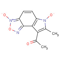 159325-85-6 8-ACETYL-6-HYDROXY-7-METHYL-6H-[1,2,5]OXADIAZOLO[3,4-E]INDOLE 3-OXIDE chemical structure
