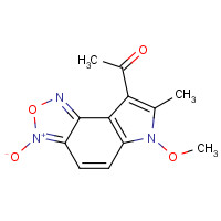 257869-88-8 8-ACETYL-6-METHOXY-7-METHYL-6H-[1,2,5]OXADIAZOLO[3,4-E]INDOLE 3-OXIDE chemical structure