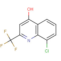 18706-22-4 8-CHLORO-4-HYDROXY-2-(TRIFLUOROMETHYL)QUINOLINE chemical structure