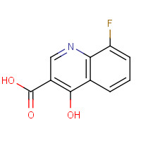 63010-70-8 8-FLUORO-4-HYDROXYQUINOLINE-3-CARBOXYLIC ACID chemical structure