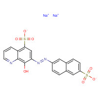 56932-43-5 8-HYDROXY-7-(6-SULFO-2-NAPHTHYLAZO)-5-QUINOLINESULFONIC ACID DISODIUM SALT chemical structure