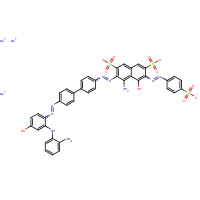 6358-80-1 trisodium 4-amino-5-hydroxy-3-[[4'-[[4-hydroxy-2-[(o-tolyl)amino]phenyl]azo][1,1'-biphenyl]-4-yl]azo]-6-[(4-sulphonatophenyl)azo]naphthalene-2,7-disulphonate chemical structure