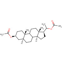 1174-69-2 (20S)-5-beta-pregnane-3alpha,20-diol diacetate chemical structure