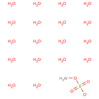 7784-31-8 Aluminium sulfate octadecahydrate chemical structure