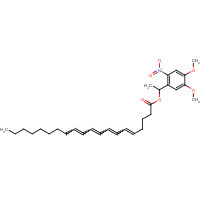 155613-96-0 ARACHIDONIC ACID 1-(4,5-DIMETHOXY-2-NITROPHENYL)ETHYL ESTER chemical structure