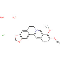 5956-60-5 BERBERINE CHLORIDE DIHYDRATE chemical structure