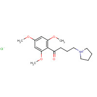 35543-24-9 1-[3-(2,4,6-Trimethoxybenzoyl)propyl]pyrrolidinium chloride chemical structure