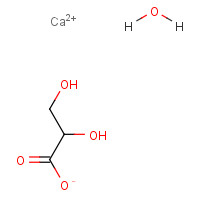 67525-74-0 DL-GLYCERIC ACID HEMICALCIUM SALT HYDRATE chemical structure
