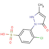 88-76-6 4-Chloro-3-(3-methyl-5-oxo-2-pyrazolin-1-yl)benzenesulfonic acid chemical structure