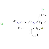69-09-0 Chlorpromazine hydrochloride chemical structure