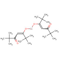 14040-05-2 BIS(2,2,6,6-TETRAMETHYL-3,5-HEPTANEDIONATO)COPPER(II) chemical structure