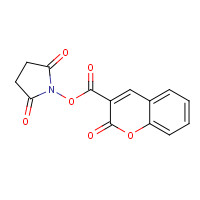 148627-84-3 (2,5-Dioxopyrrolidin-1-yl) 2-oxochromene-3-carboxylate chemical structure