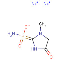 19604-05-8 Disodium (1-methyl-4-oxoimidazolidin-2-ylidene)phosphoramidate chemical structure