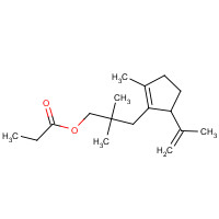 84012-64-6 5-isopropenyl-beta,beta,2-trimethylcyclopent-1-ene-1-propyl propionate chemical structure