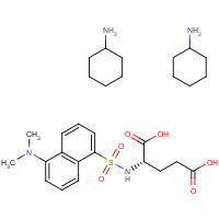 53332-33-5 DANSYL-L-GLUTAMIC ACID DI(CYCLOHEXYLAMMONIUM) SALT chemical structure