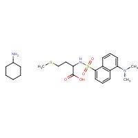 53332-30-2 DANSYL-L-METHIONINE,CYCLOHEXYLAMMONIUM SALT chemical structure