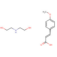 56265-46-4 p-methoxycinnamic acid,compound with 2,2'-iminodiethanol (1:1) chemical structure