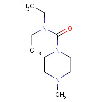 90-89-1 N,N-DIETHYL-4-METHYL-1-PIPERAZINECARBOXAMIDE chemical structure