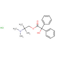 70280-88-5 2-(dimethylamino)-1,1-dimethylethyl diphenylglycolate hydrochloride chemical structure